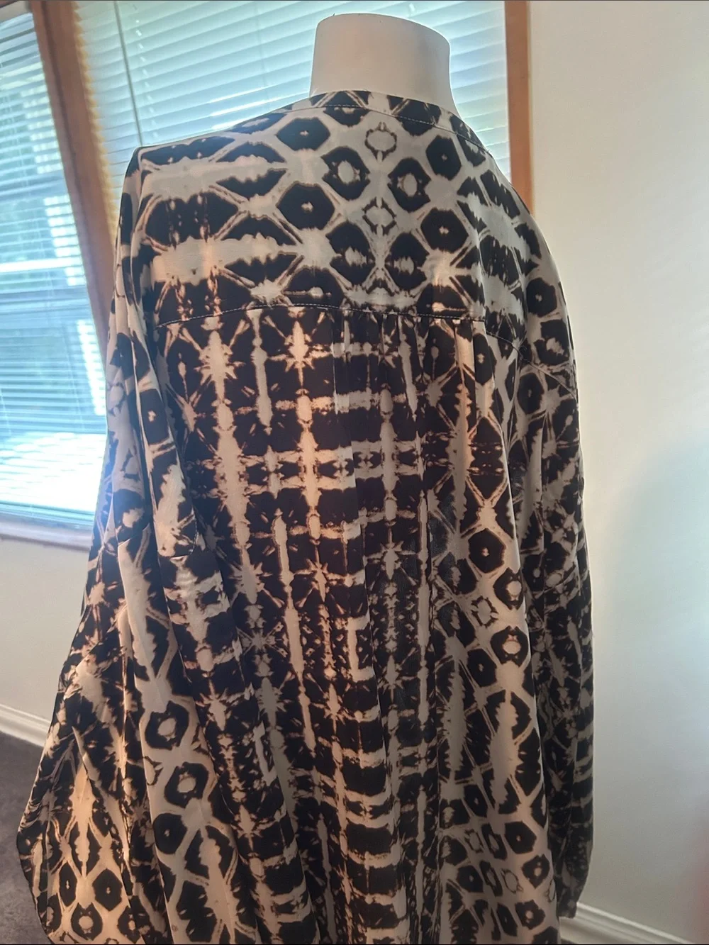 INC International Concept Brown & White Printed Women’s Tunic Dress